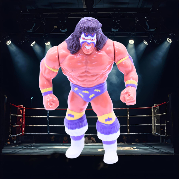 Hasbro WWF Ultimate Warrior Figur 1990 Series 1 | Hoppla-Stuff